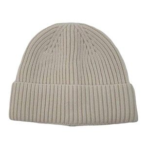Ribbed Fisherman Beanie (Cream)